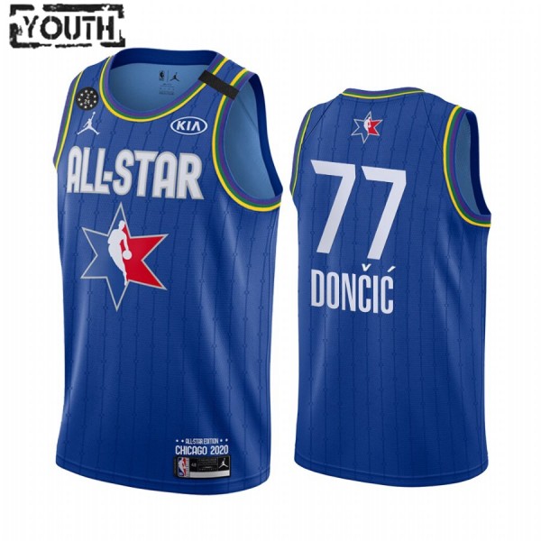 NBA Dallas Mavericks Trikot Luka Doncic 77 2020 All-Star Jordan Brand Blau Swingman - Kinder NBA Dallas Mavericks Trikot Luka Doncic 77 2020 All-Star Jordan Brand Blau Swingman - Kinder